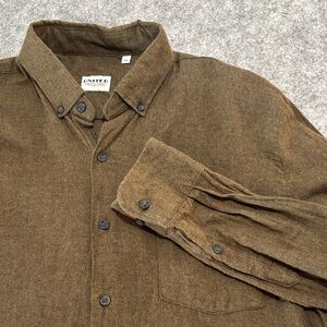 United Brown Button-Up Shirt